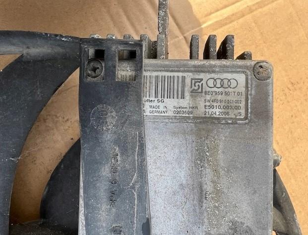 Audi A4 B7 2004-2008 2.0 tdi 140 HP manual 103 kW 1968 cm3 4- Ventilátor chladiča 8E0959501T