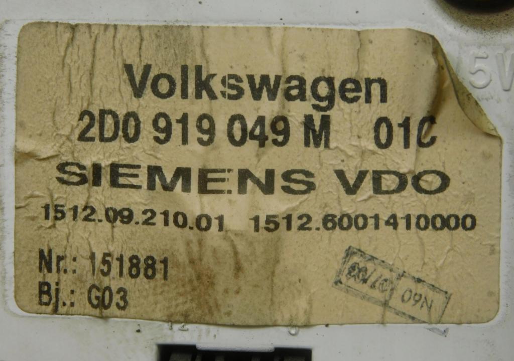 Volkswagen LT II 35 2.5TDI prístrojovka/ budíky 2D0919049M