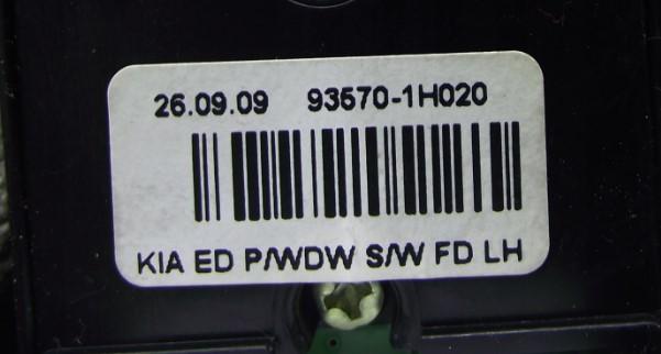 PANEL SZYB PRZEŁĄCZNIK KIA CEED I LIFT 09R KOMBI 93570-1H020