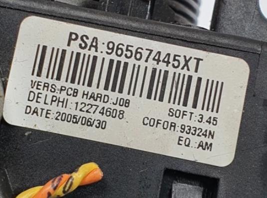PEUGEOT 307 Prepínač kombinovaný 96567445XT (Prepínače, spínače, tlačidlá a ovládače kúrenia)