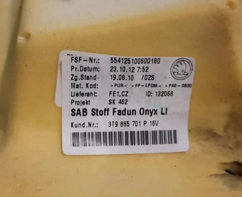 Skoda Superb II 2008-2015 2.0 tdi  airbag vzduchové 3T9885701P