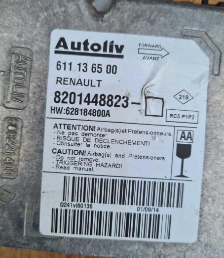 Renault Master III IV 2.3 Senzor modul airbagu 8201448823