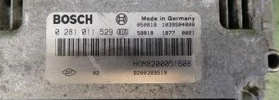 Komputer sterownik silnika RENAULT TRAFIC II 1.9 Multijet 05r 0281011529