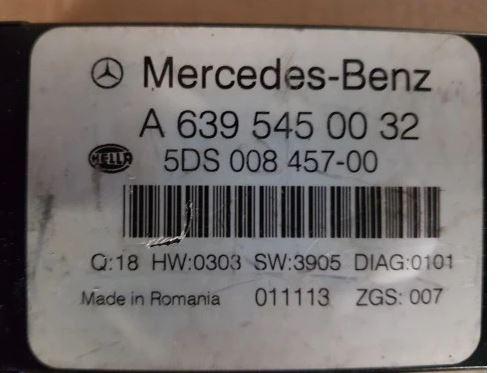 MERCEDES-BENZ VIANO (W639) 2003 - 2022    CDI 3.0 (639.811, 639.813, 639.815) 150 kW [204 KM  Modul strešného okna A6395450032