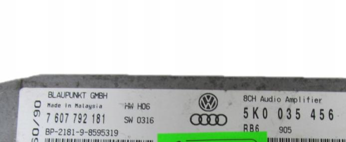 Vw  2008-2017  Zosilovač 5K0035456 7607792181