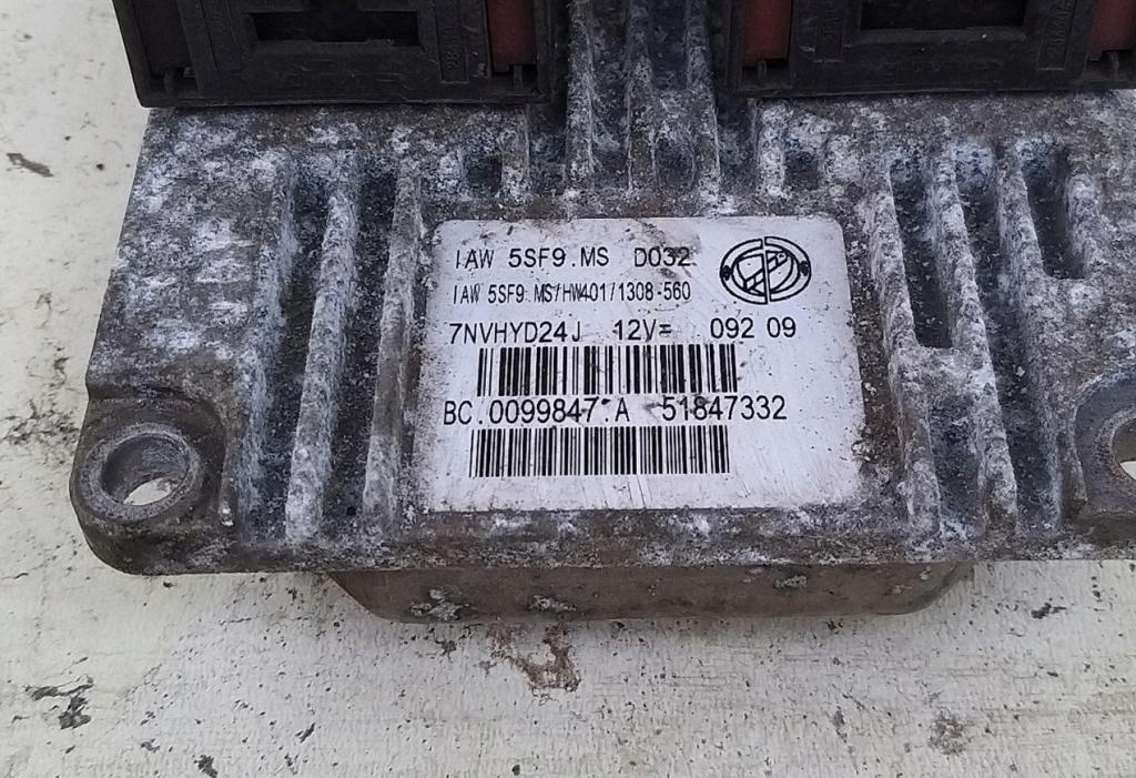 FIAT 500 (312_) 2007 - 2022    1.2 (312AXA1A) 51 kW [69 KM] benzyna  riadiaca jednotka Motor 51847332