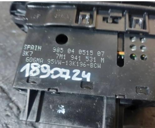 Volkswagen Sharan  spínač svetiel na prístrojovej doske 7M1858099C  7M1941531M