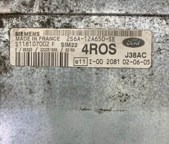 FORD FIESTA MK6 1.4 16V Riadiaca jednotka Motor 2S6A12A650SE