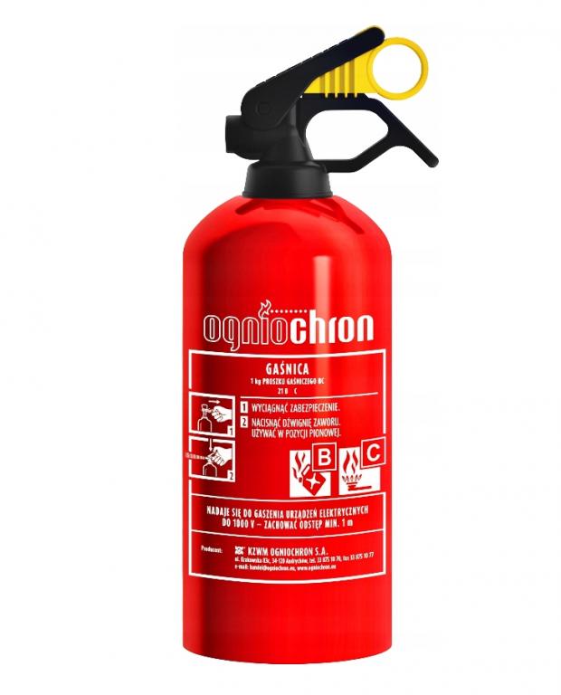 Hasiaci prístroj do auta 1 KG + držiak na suchý zips