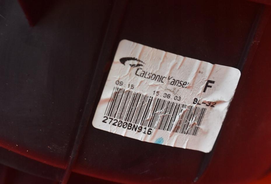 NISSAN ALMERA N16 03-06 VENTILÁTOR VZDUCHU EU 27200BN916