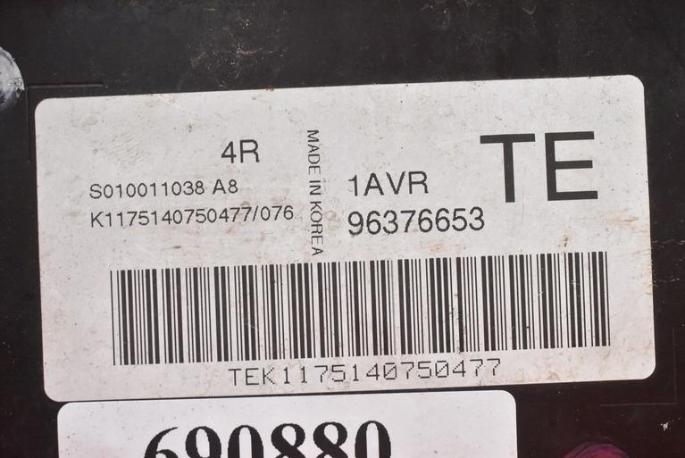 CHEVROLET AVEO I riadiaca jednotka Motor 96376653