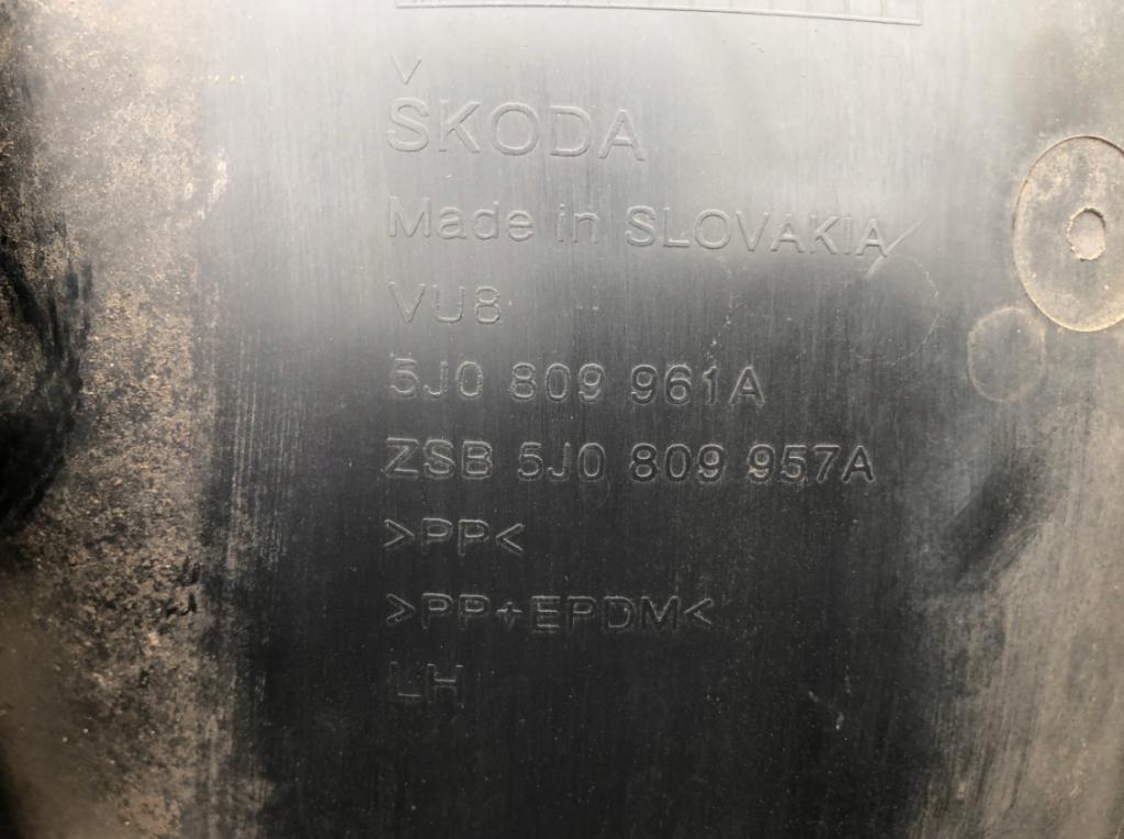 Skoda Fabia II 2007-2014 1.2 6V 60 HP manual 44 kW 1198 cm3 5- predné ľavé 5J0809961A