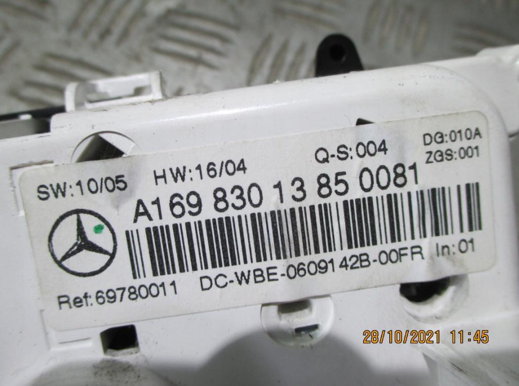 MERCEDES W169 W245 PANEL KLIMATIZÁCIE A1698301385