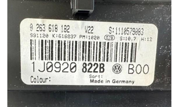 Vw Golf IV 1997-2003 1.9 tdi 90 HP manual 66 kW 1896 cm3 5- prístrojovka/ budíky 1J0920822B