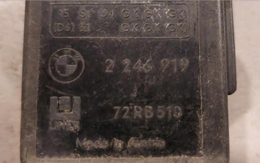 Bmw 530 2002 Relé: 2246919