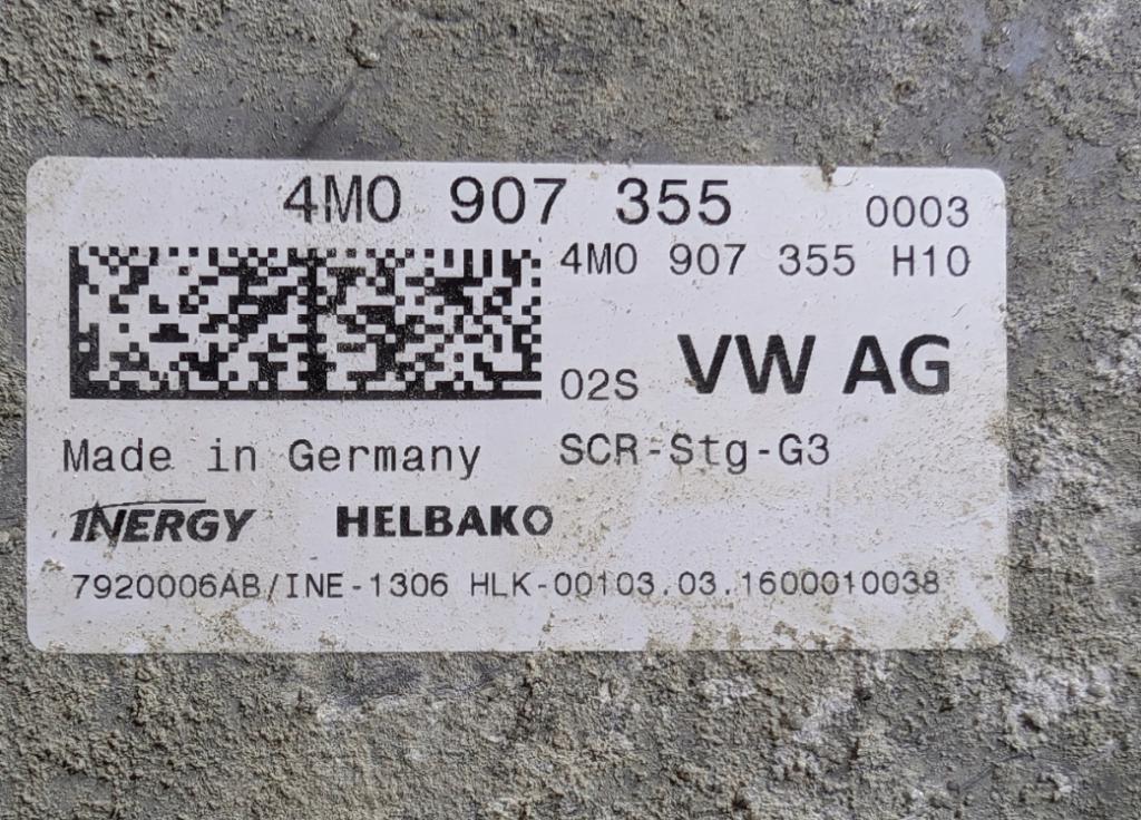 VW AUDI Riadiaca jednotka ADBLUE 4M0907355