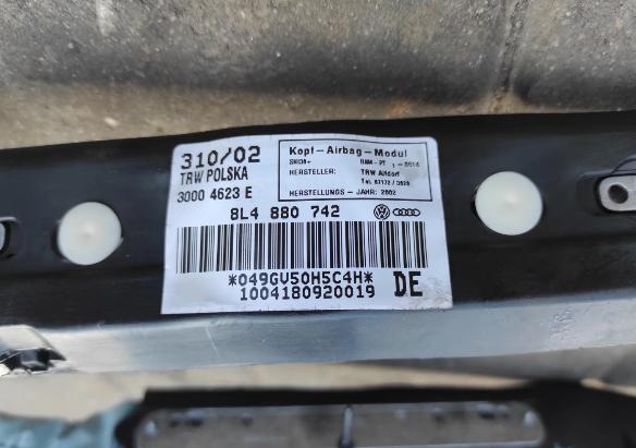 Audi A3 2001 Airbag clona x 8L4880742