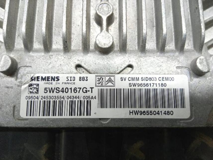 Peugeot 407 2.0 hdi 136 HP manual 100 kW 1997 cm3 5- Jednotka riadiaca 5WS40167G-T