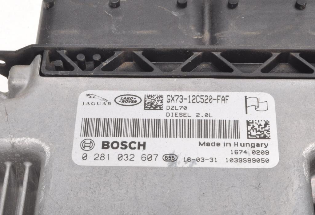 Jaguar XF II 2015- 2.0d 179KM automatic 132 kW Jednotka riadiaca 0281032607 GX73-12C520-FAF