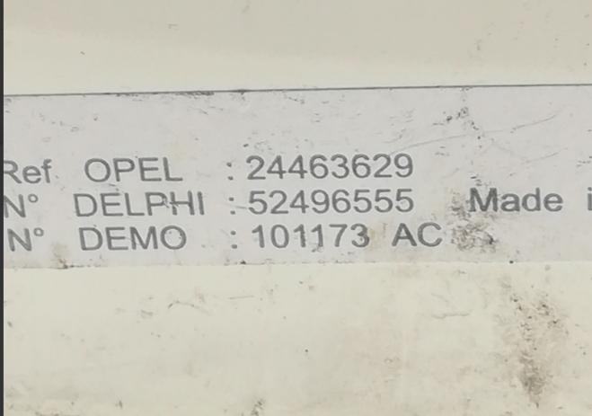 Opel Astra G II panel kúrenia  24463629 101173AC