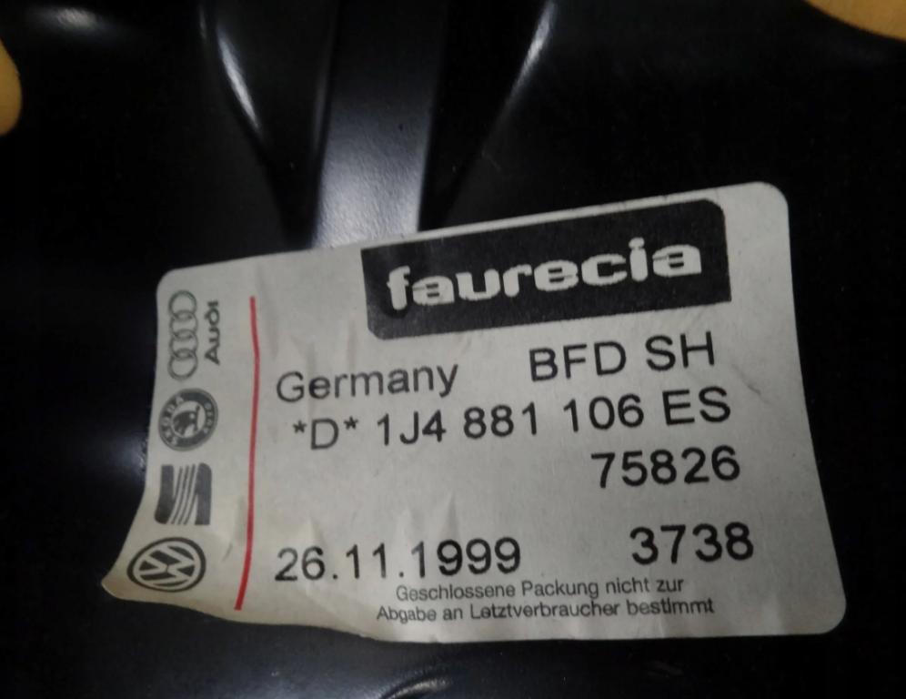 VOLKSWAGEN GOLF IV 2006 74KW IV 1896 Sedadlo pravy