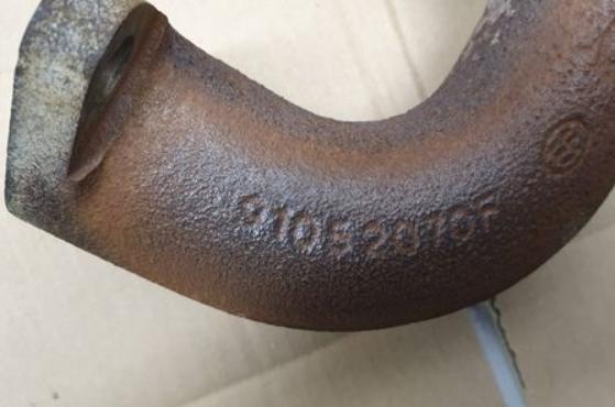 CHRYSLER GRAND VOYAGER III 2.5 TD 2004 potrubie výfukove