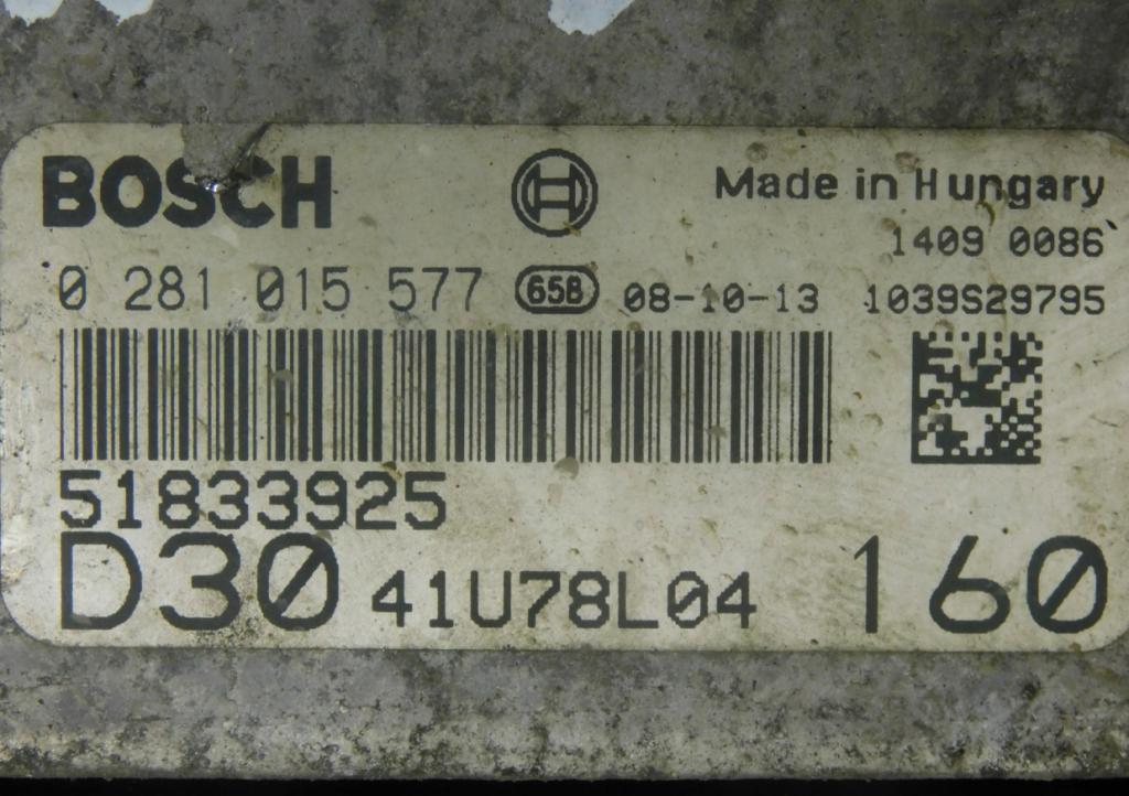 Fiat Ducato III 2006-2014 3.0 jtd 157Hp manual 115,5 kW 2999 cm3 5- Jednotka riadiaca 0281015577