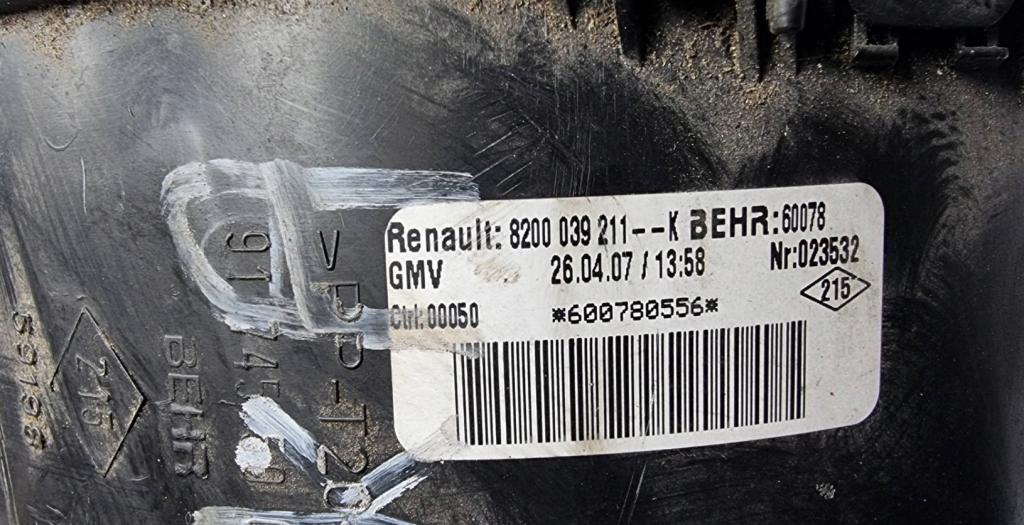Renault Kangoo I 1998-2008 1.9d 64 HP manual 47 kW 1870 cm3 5- ventilátor vzduchu 8200039211