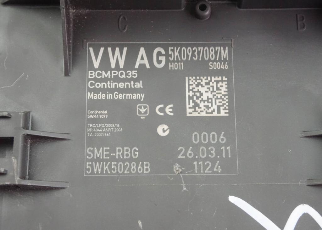 VW Touran II 2011 Moduł bordnetz 5K0937087M