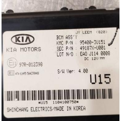 Kia Sportage 2012  riadiaca jednotka ostatné 95400-3U151