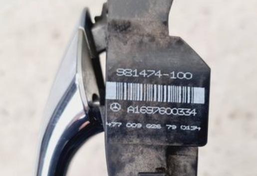 Mercedes B W245 Kľučka zad ľavá strana vonkajšia A1697600334 (Ostatné)