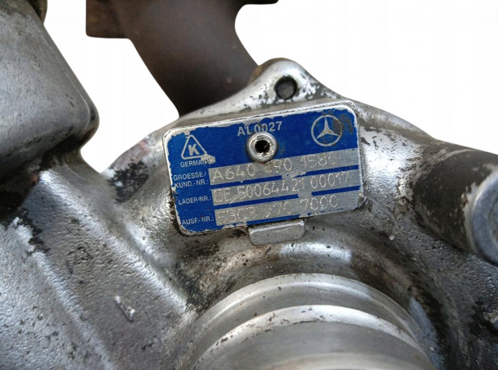 Mercedes A W169 2004-2012 2.0 cdi (640941) 140 HP manual 103 kW 1992 cm3 5- turbodúchadlo, turbo 53039707000 (Turbodúchadlá (kompletné))