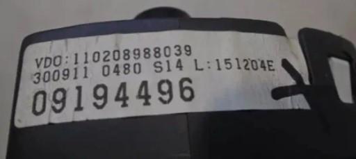 OPEL CORSA C (X01) 2000 - 2009    1.0 (F08, F68) 43 kW [58 KM] benzyna 2000 - 2003  Prístrojovka 09194496