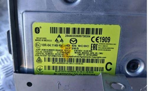 Mazda III radio displej navigacia BHP1611JOD