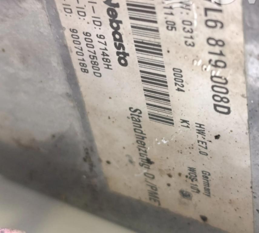 Vw Touareg I 2002-2010 Webasto 7L6819008D (Webasto)