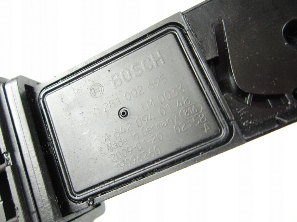 Mercedes R  W251 2005-2013 3.0 CDI V6 224hp automatic 165 kW 2987 cm3  Váha vzduchu 0281002695 (Váhy vzduchu)