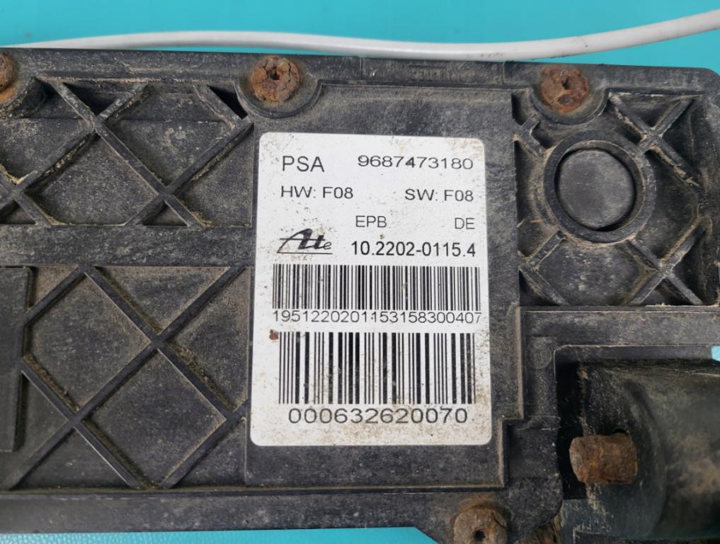 CITROEN C5 III (RD_) 2008 - 2022    2.0 HDi (RDRHDA) 100 kW [136 KM] olej napędowy 2008 - 2022  BRZDA: ručný elektrický 9687473180 (Ručné brzdy)