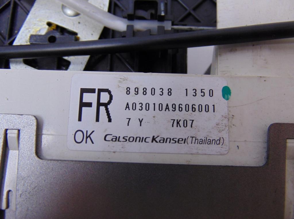 Isuzu D-MAX I  2007-  Panel ovládania kúrenia 898038-1350
