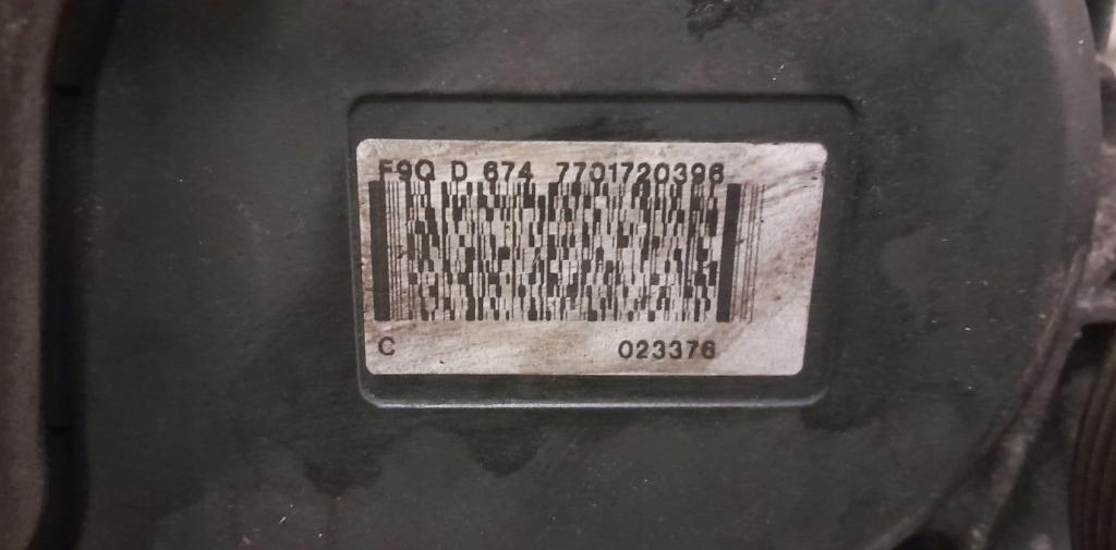 RENAULT LAGUNA II LIFT 1.9 DCI KOMPLETNÝ MOTOR F9K F9Q674 F9Q 674 D674