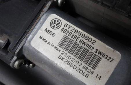Skoda Roomster 1.4 16V 86 HP 63 kW 1400 cm3 Mechanizmus predný ľavy