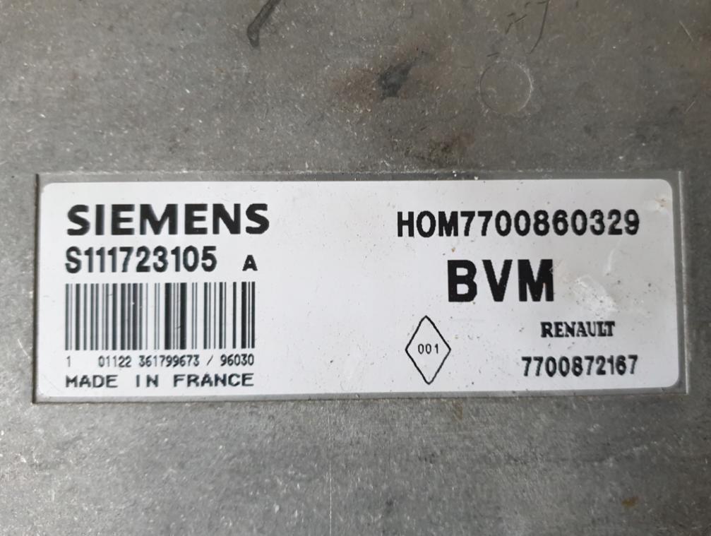 RENAULT ESPACE II  Riadiaca jednotka Motor 7700860329 S111723105A 7700872167