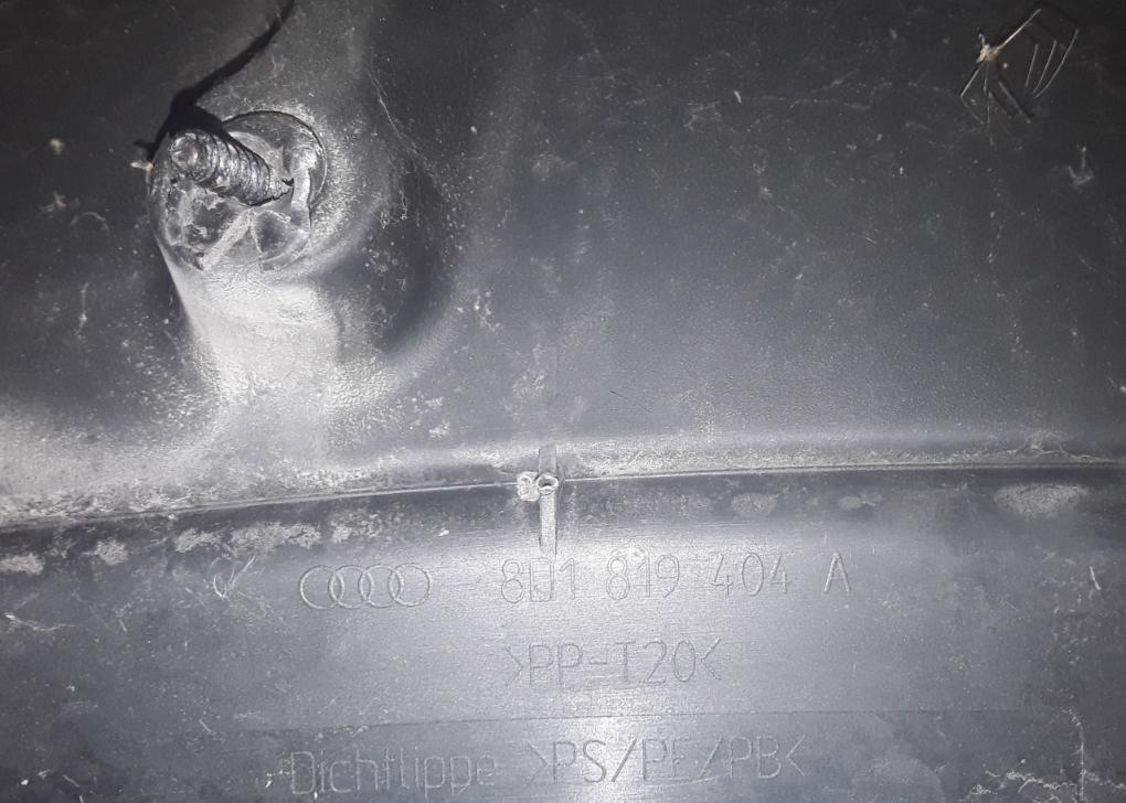 Audi A4 B5 1994-2001 1.6 101 HP manual 74 kW 1595 cm3 5- torpédo 8D1819404A (Torpéda)