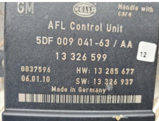 OPEL INSIGNIA A Modul Riadiaca jednotka svetiel 13326599