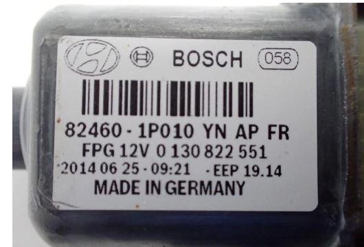 Hyundai ix20 motorcek stahovania okna predny pravy 82460-1P010