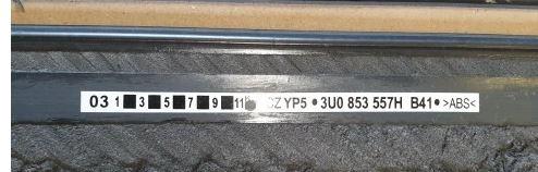 Skoda Superb 1 prahova lista prava aj lava 3U0853557H 3U0853558H