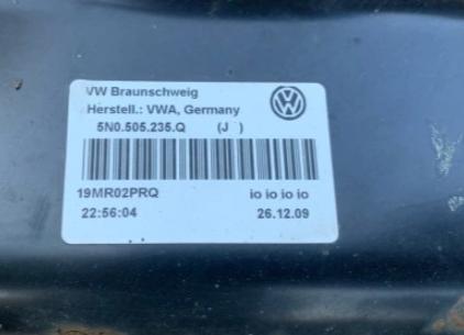 Skoda Superb II 2008-2015 combi 2.0 TDI diesel MT 103 kW 2011  Naprava zadna 5N0505235Q