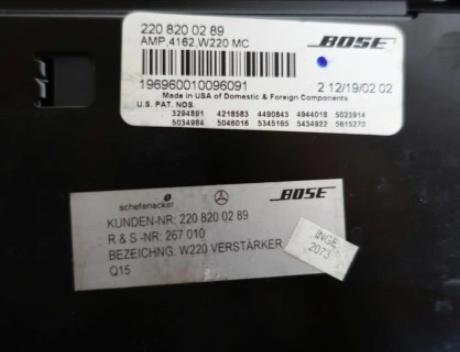 Mercedes S W220 1998-2005 sedan 3.2 CDI diesel AT 145 kW 2001  Zosilnovac 2208200289