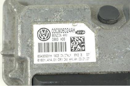 Volkswagen Golf V 2003-2009 hatchback 1.4 16v petrol MT 55 kW 2005  Riadiaca jednotka 03C906024AH