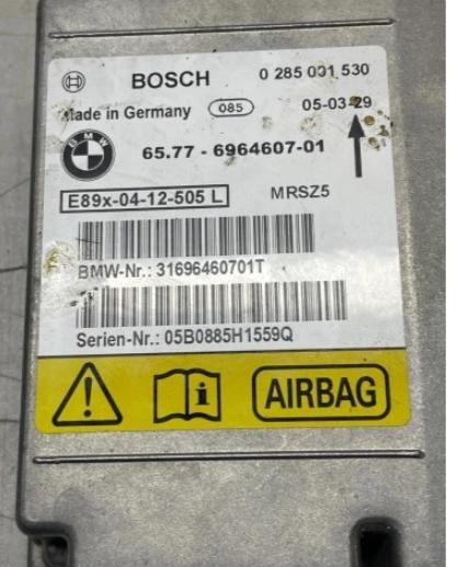 BMW 3 E90 2005-2013 sedan 2.0 diesel MT 120 kW 2006  Riadiaca jednotka airbagu 0285001530 6964607