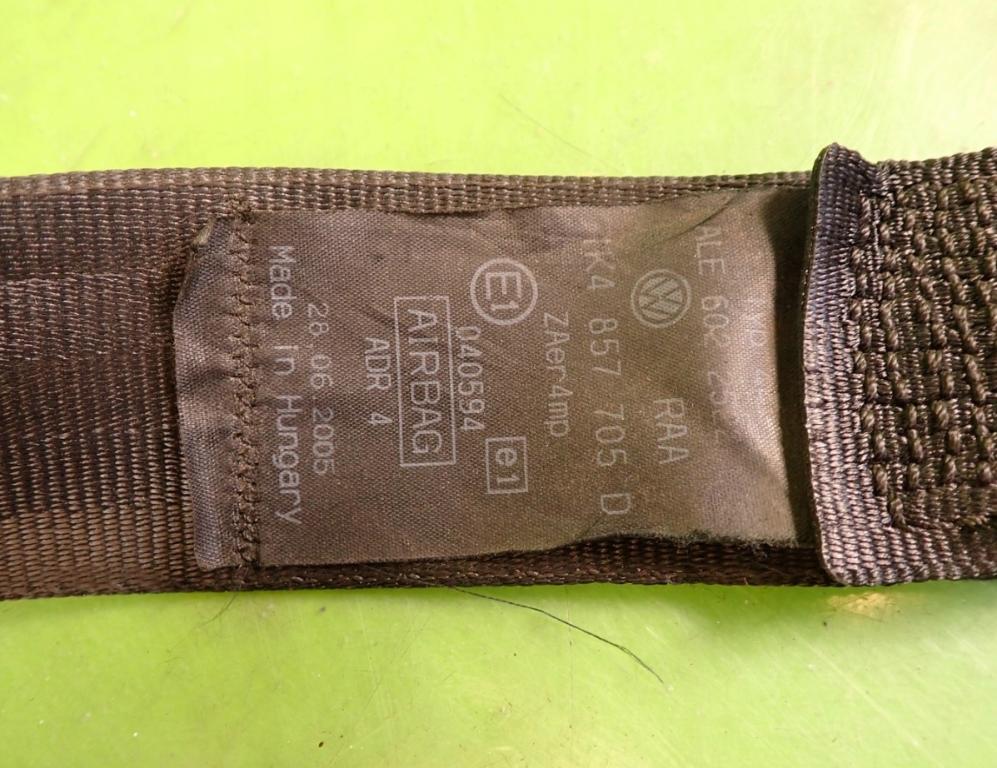 Volkswagen Golf V 2003-2009 hatchback 1.9 TDI diesel MT 77 kW 2005  pas bezpečnostný 1K4857705D 602213100